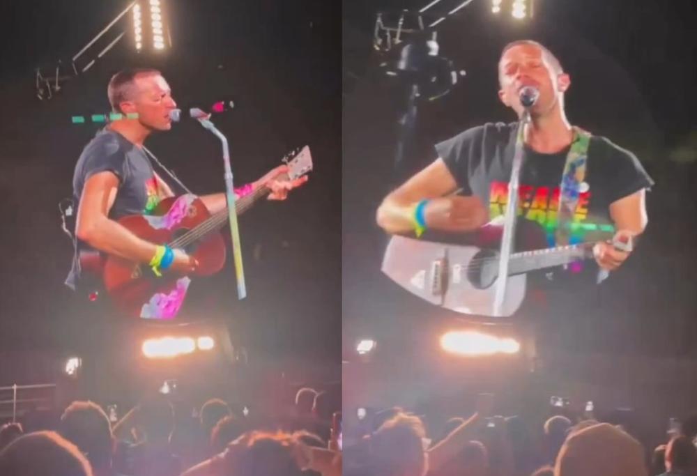 Coldplay a Napoli: Chris Martin canta “Napul’è” di Pino Daniele