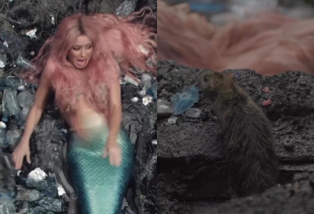 Shakira attaccata da un topo sul set di “Copa Vacía”: il video