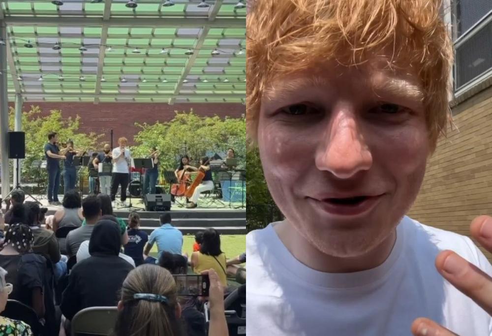 Ed Sheeran suona a sorpresa con un’orchestra di bambini a Boston