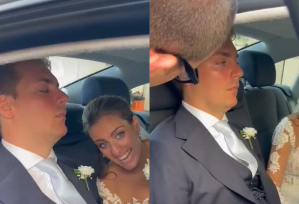 Sposo si addormenta in auto: “Ti prego non chiedere il divorzio”