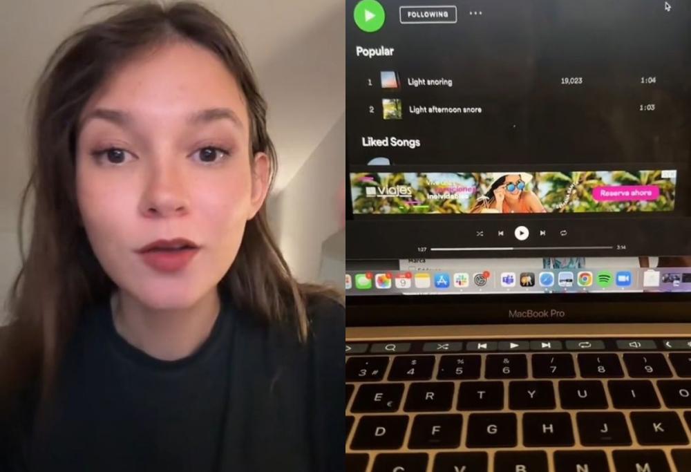 TikTok, fidanzata trasforma il russare del marito in tracce musicali