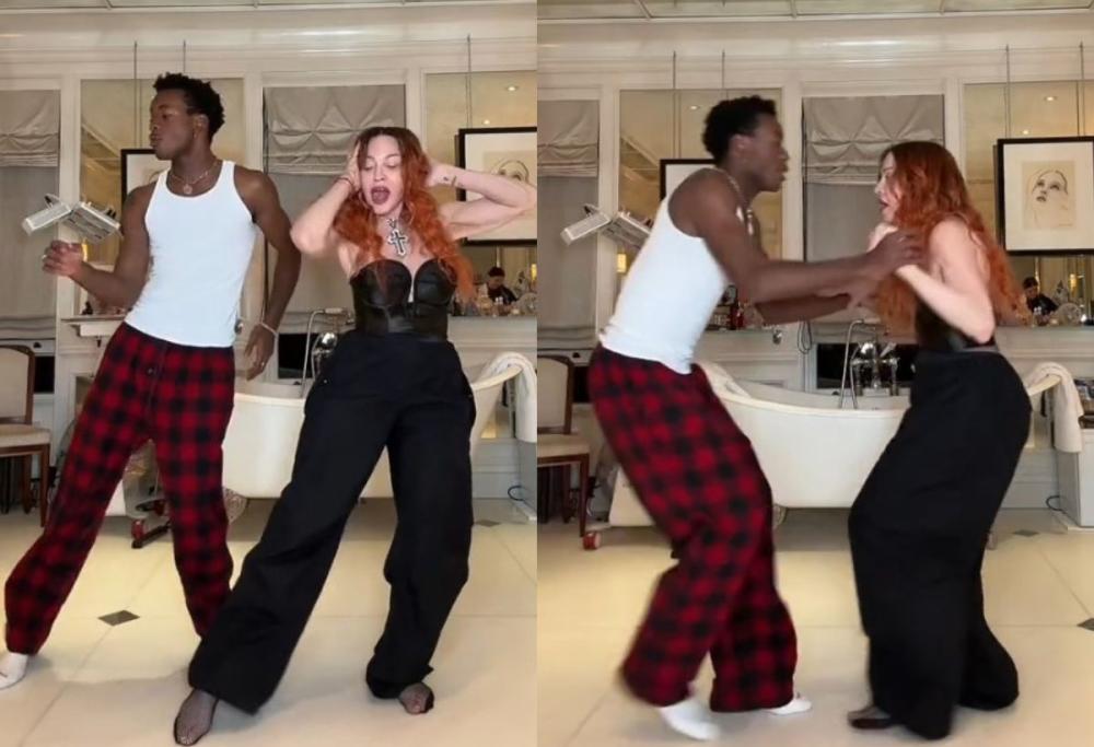 Madonna balla con il figlio adottivo David Banda: il TikTok è virale