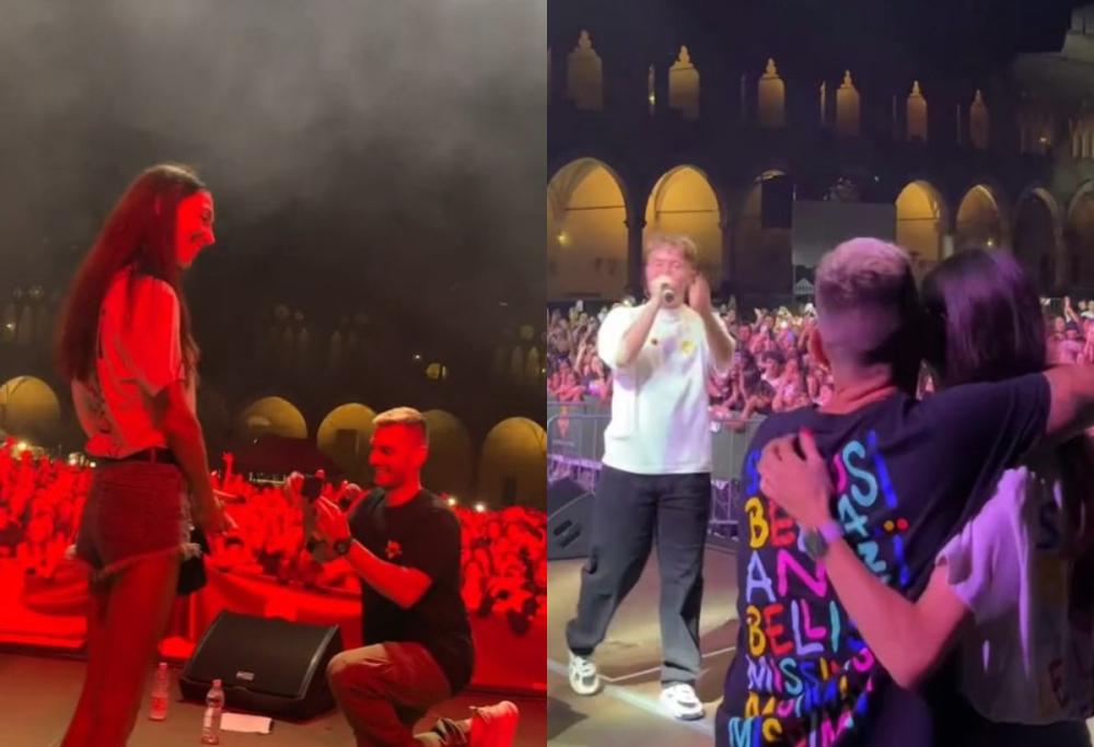 La proposta di matrimonio che ha emozionato i fan al concerto di Alfa