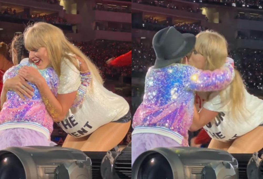 Taylor Swift abbraccia la figlia di Kobe Bryant al suo concerto