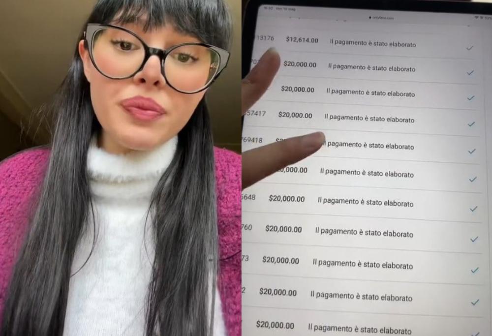 OnlyFans, influencer risponde agli hater postando gli estratti conto