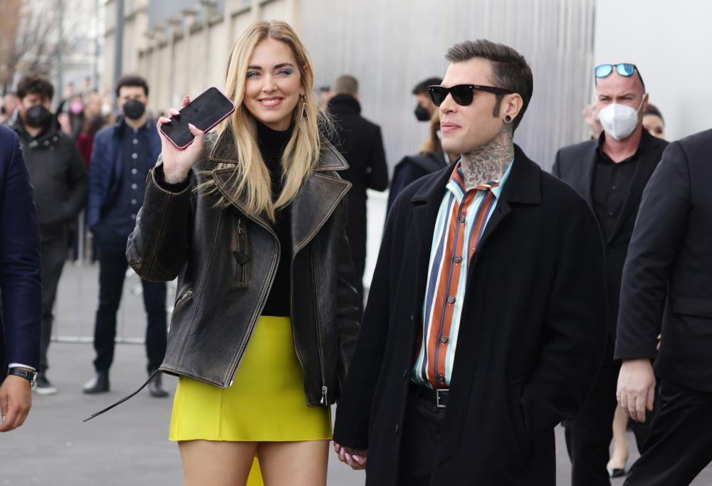 Chiara Ferragni e Fedez fotografati a cena insieme