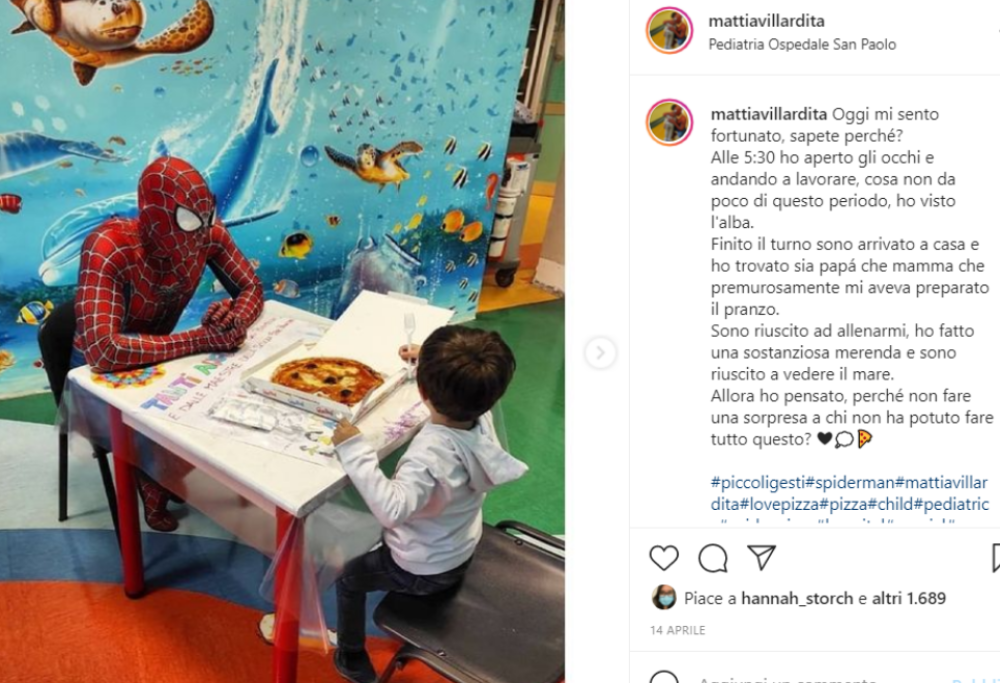 Spiderman a udienza dal pontefice: si chiama Mattia Villardita