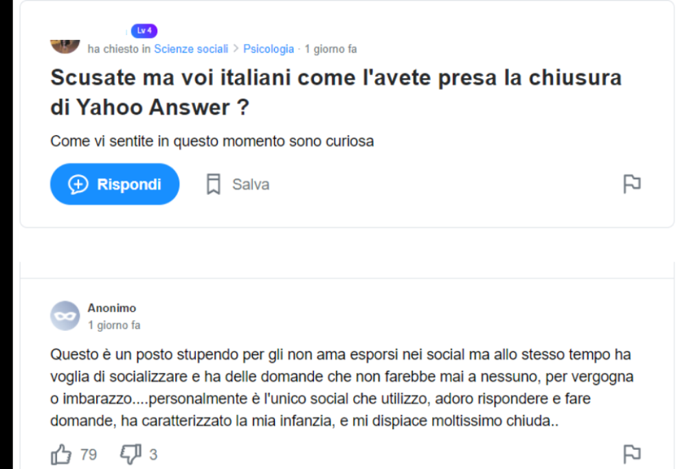 Il 4 maggio chiude Yahoo Answers: spariranno milioni di domande imbarazzanti