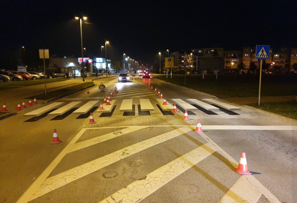 In Croazia le strisce pedonali diventano 3D per proteggere i pedoni