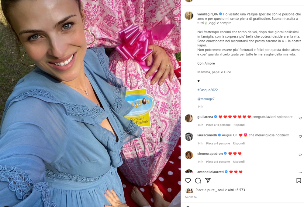 Ora è ufficiale: Cristina Chiabotto è nuovamente incinta 