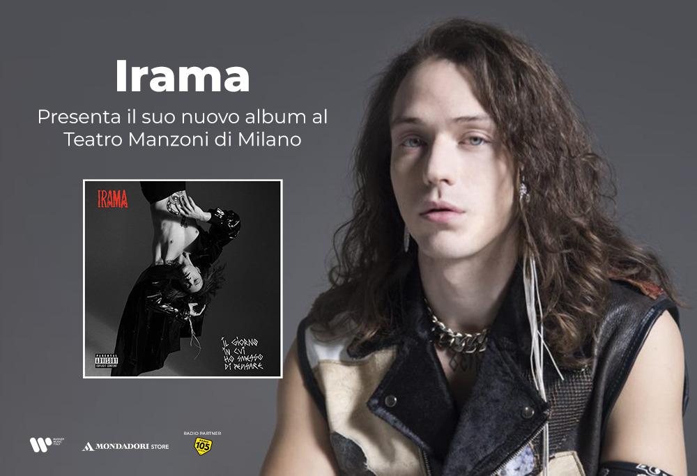 Irama il 10 marzo al  teatro Manzoni di Milano