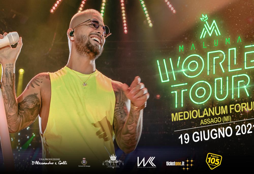 Maluma: il concerto al Forum di Assago è rimandato al 19 giugno 2021