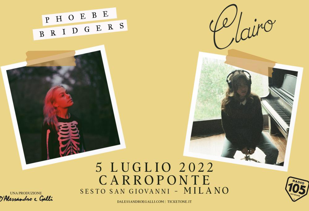 Phoebe Bridgers e Clairo al Carroponte il 5 luglio: Radio 105 è radio partner