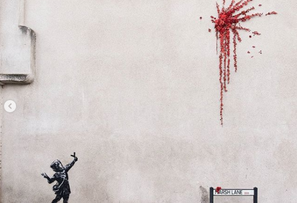 Banksy dedica un’opera alla festa di San Valentino
