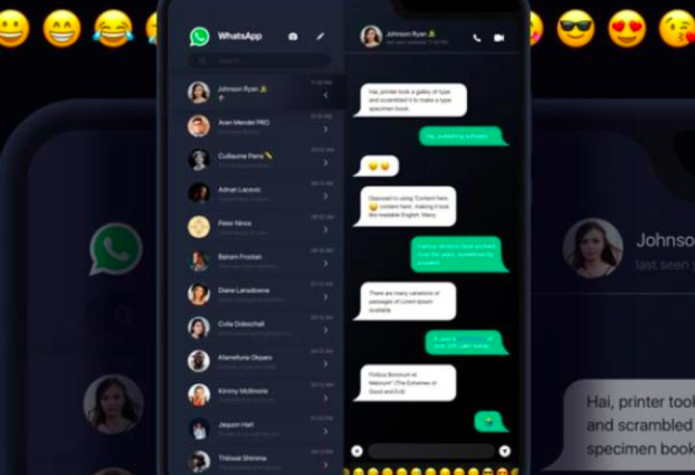La "dark mode" di WhatsApp attiva (al massimo) tra una settimana