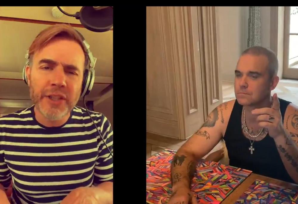 Robbie Williams e Gary Barlow dei Take That duettano a distanza: "Scusate per l'attesa"