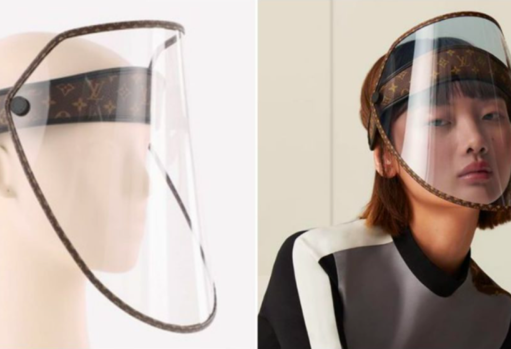 Ecco la visiera anti-Covid di Louis Vuitton che costa un occhio della testa