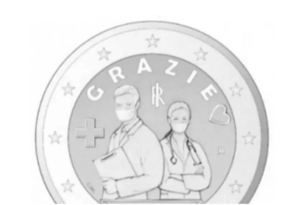 Una moneta da 2 euro nel 2021 dedicata a medici e infermieri impegnati nella lotta al Covid