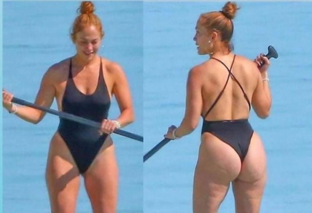 Jennifer Lopez attaccata dagli haters per le foto al mare con la cellulite, ma i fan la difendono