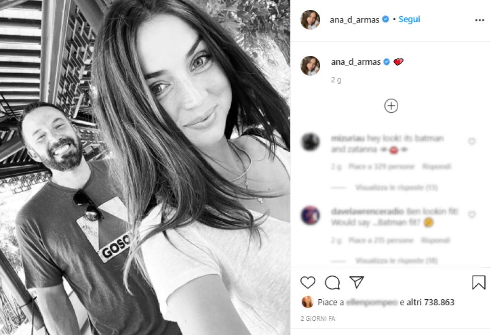 Ben Affleck e Ana de Armas: lo scatto insieme rende ufficiale la storia d'amore