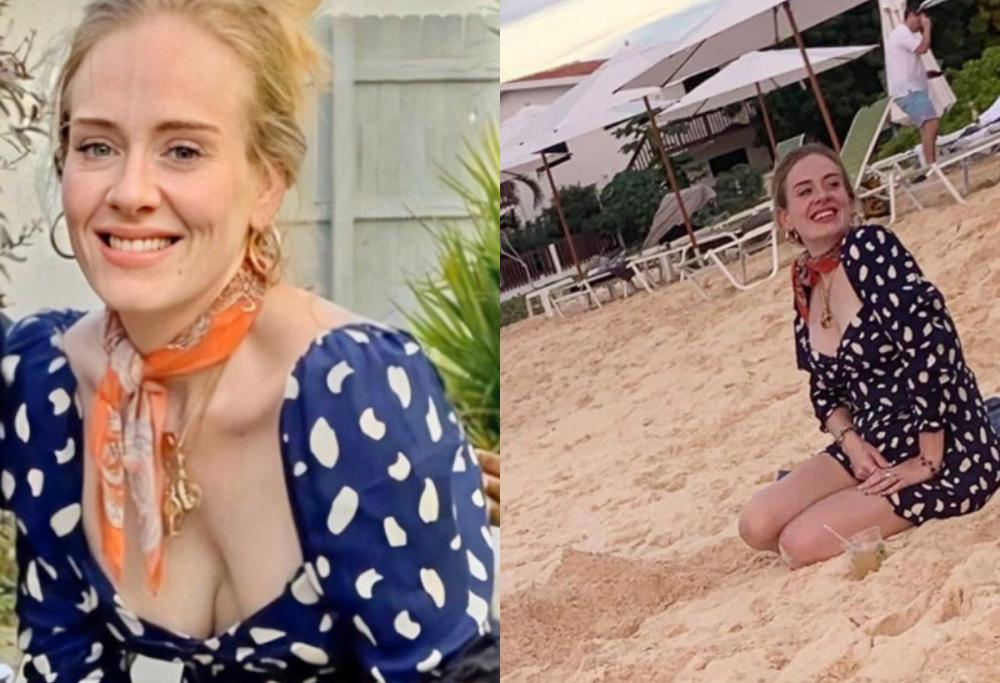 Adele in spiaggia mostra i 30 kg in meno: i fan faticano a riconoscerla