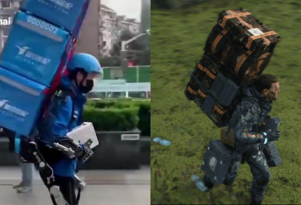 Corrieri cinesi usano un esoscheletro rinforzato ispirato ad un videogioco