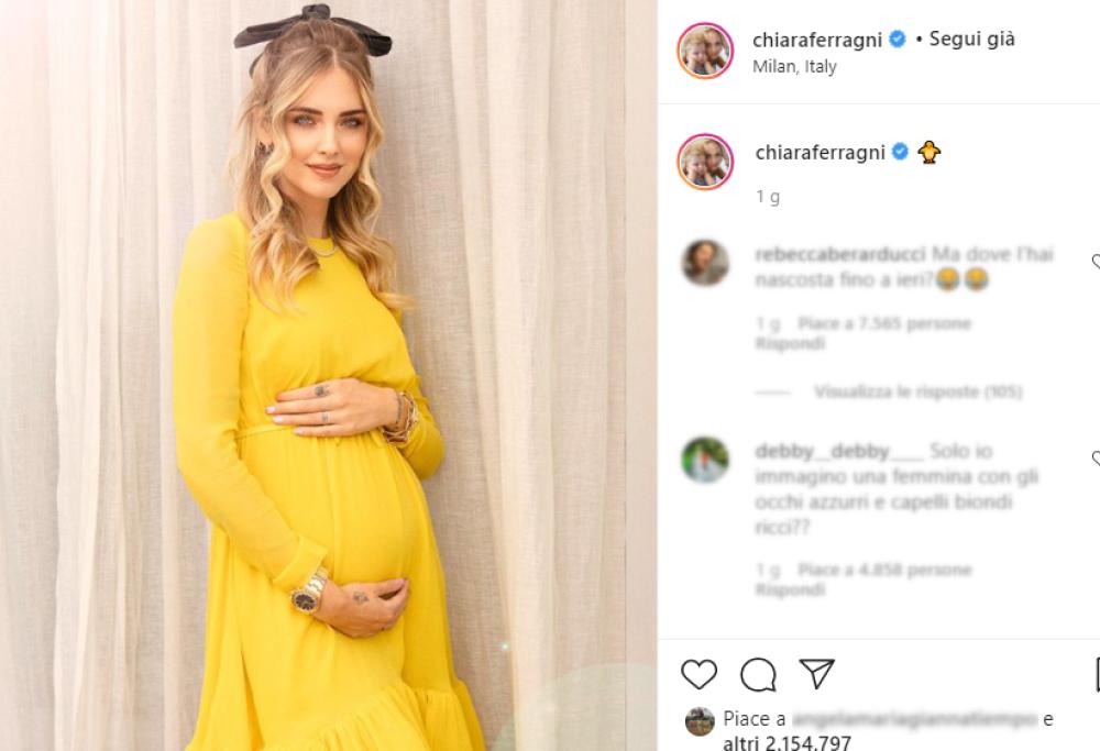 Chiara Ferragni e Fedez: il bebè in arrivo sarebbe una femminuccia