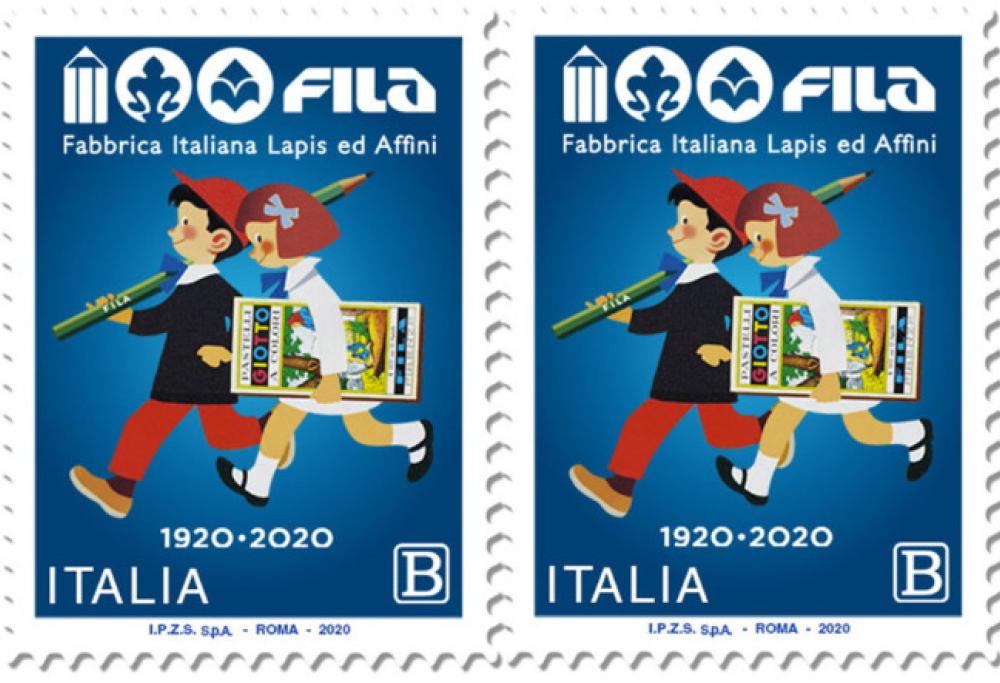 I pastelli Fila compiono 100 anni e l’azienda festeggia con un francobollo