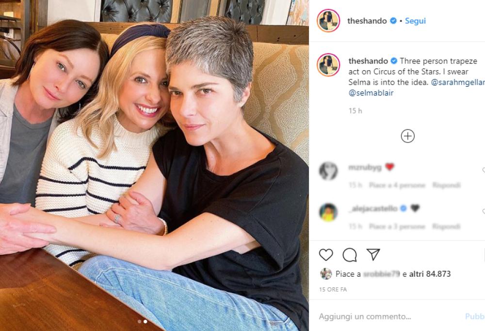 Sarah Michelle Gellar, Selma Blair e Shannen Doherty: lo scatto fa impazzire il web