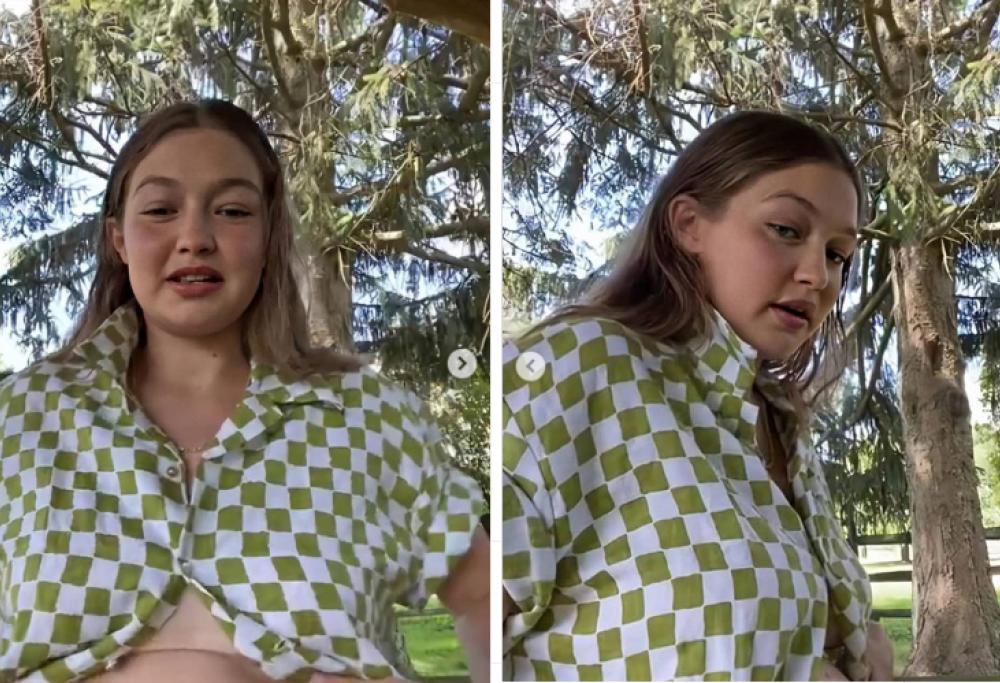 Gigi Hadid mostra (a sorpresa) il pancione sui social