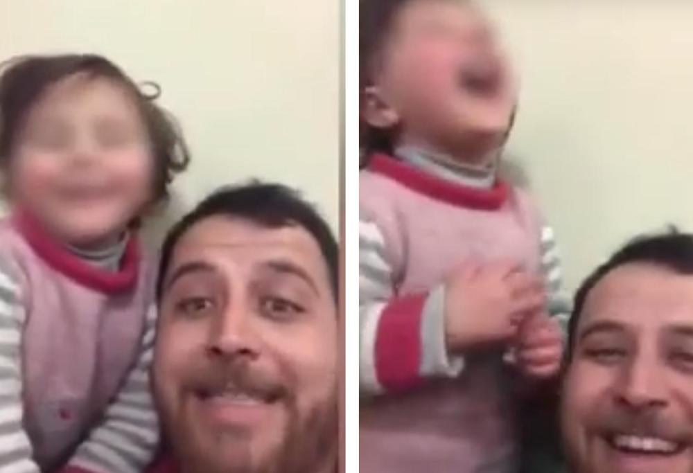 Ricordate la bimba che rideva sotto le bombe? Ora è salva in Turchia