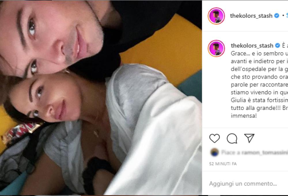 The Kolors, Stash è diventato papà: è nata Grace
