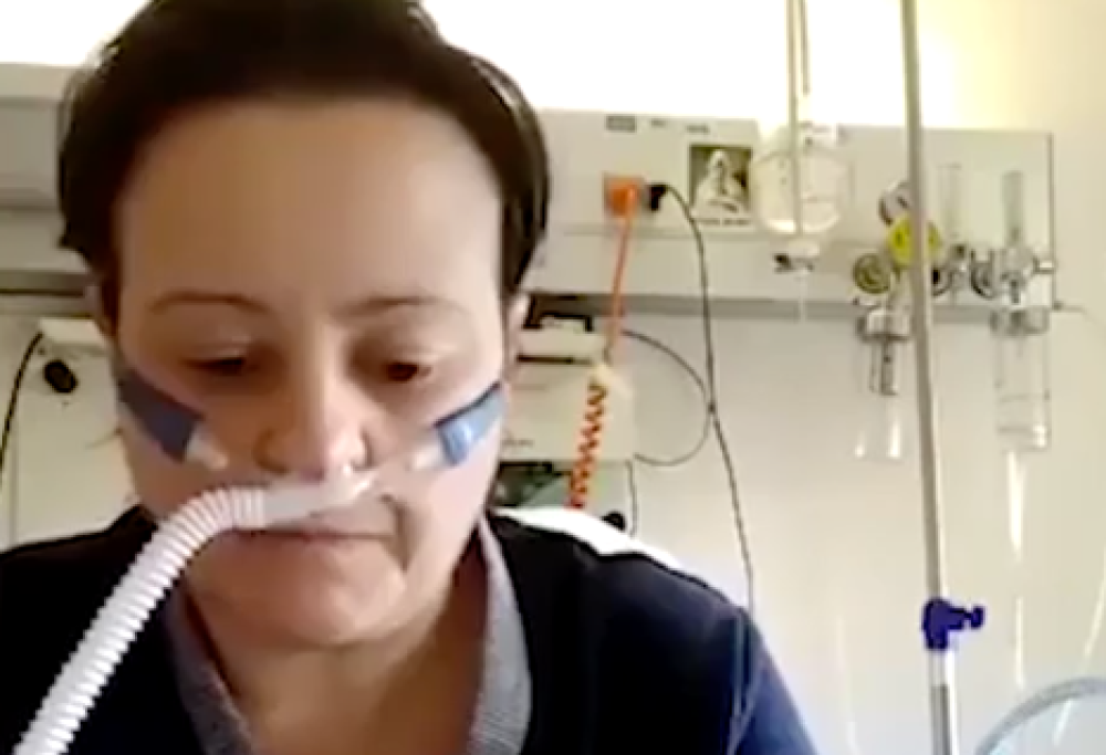 La Dottoressa, ancora attaccata al respiratore, spiega perché BISOGNA seguire le regole