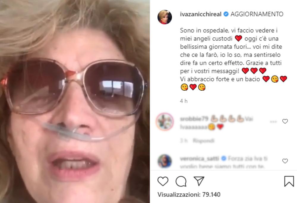 Covid: Iva Zanicchi è stata ricoverata in ospedale 
