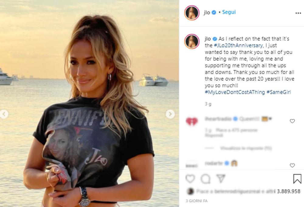 JLo rifà il video di "Love Don’t Cost a Thing" 20 anni dopo