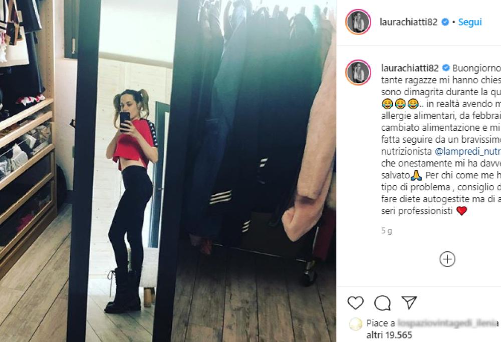 Laura Chiatti appare molto dimagrita su Instagram e rassicura i fan preoccupati