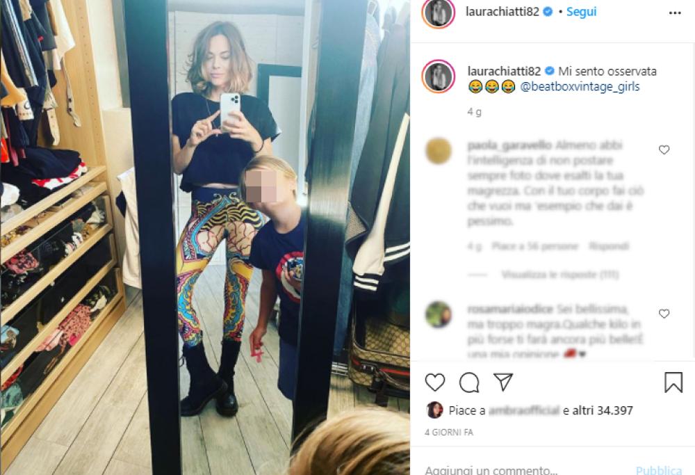 Laura Chiatti accusata dai fan di essere "troppo magra"