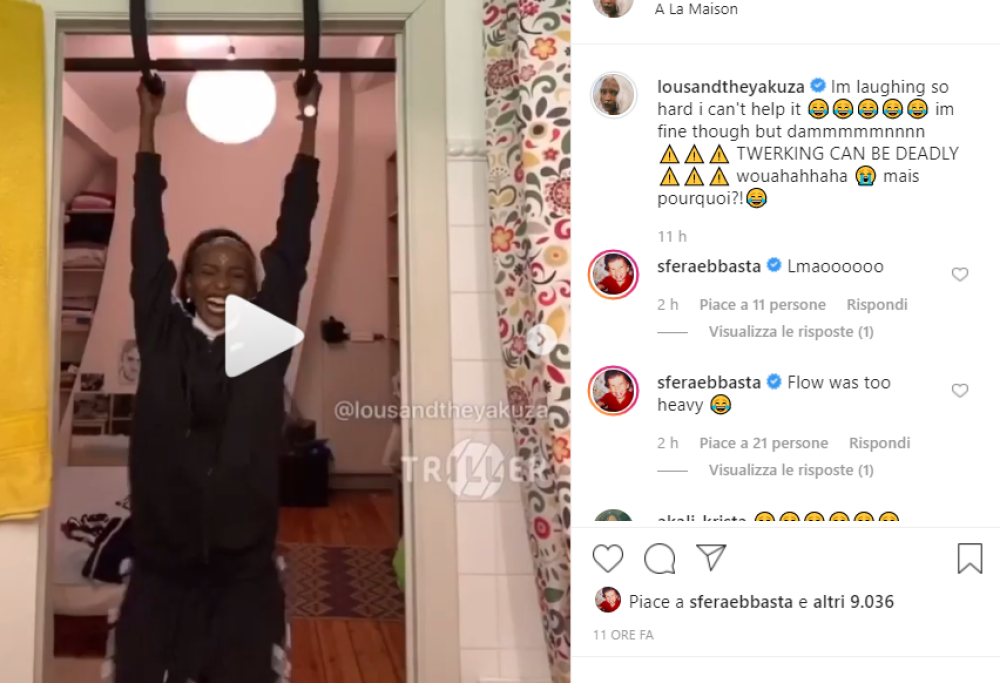 Lous and The Yakuza cade mentre twerka in casa: "Non imitatemi!"