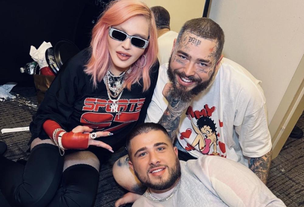 Madonna scatenata al concerto di Post Malone