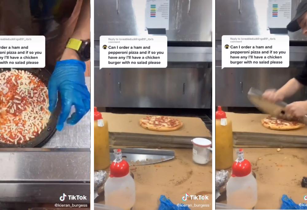 Affettava pizze maneggiando il coltello in modo spettacolare (e pericoloso): licenziato