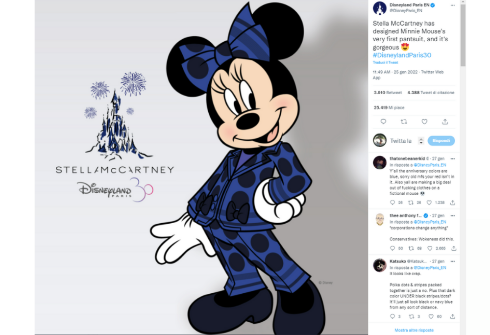 Minnie cambia look: sfoggia i pantaloni al posto della gonna
