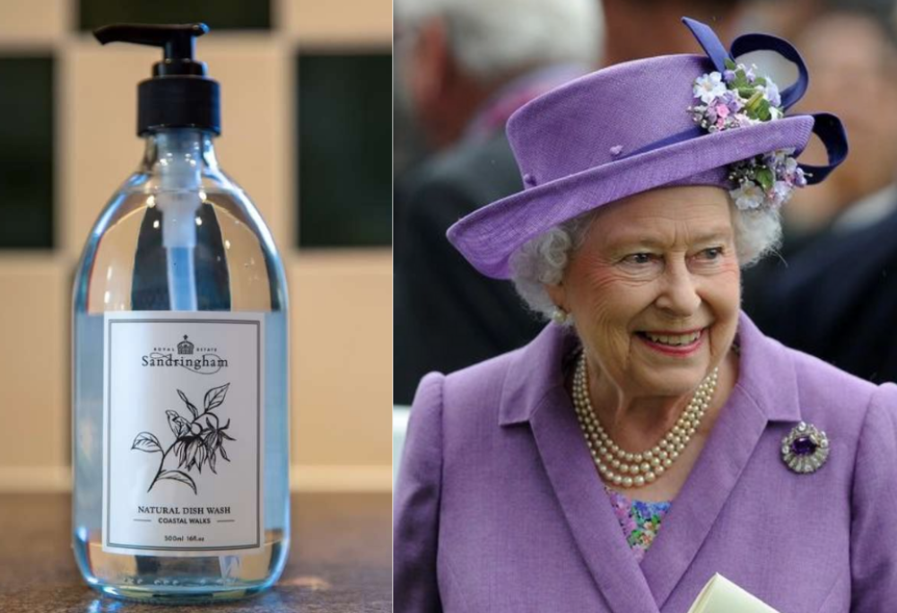 La Regina Elisabetta lancia il suo detersivo per piatti