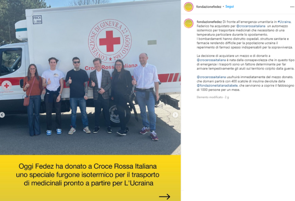 Nasce la Fondazione Fedez: una realtà filantropica senza scopo di lucro