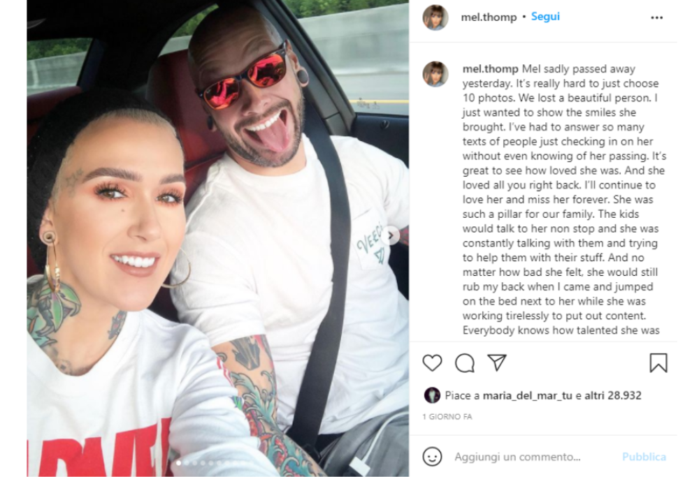 Muore a 35 anni Mel Thompson, make up artist di Youtube