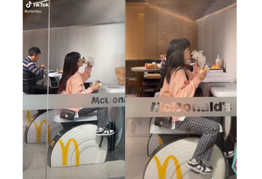 Cheesburger e cyclette? La trovata del fastfood per allontanare i sensi di colpa