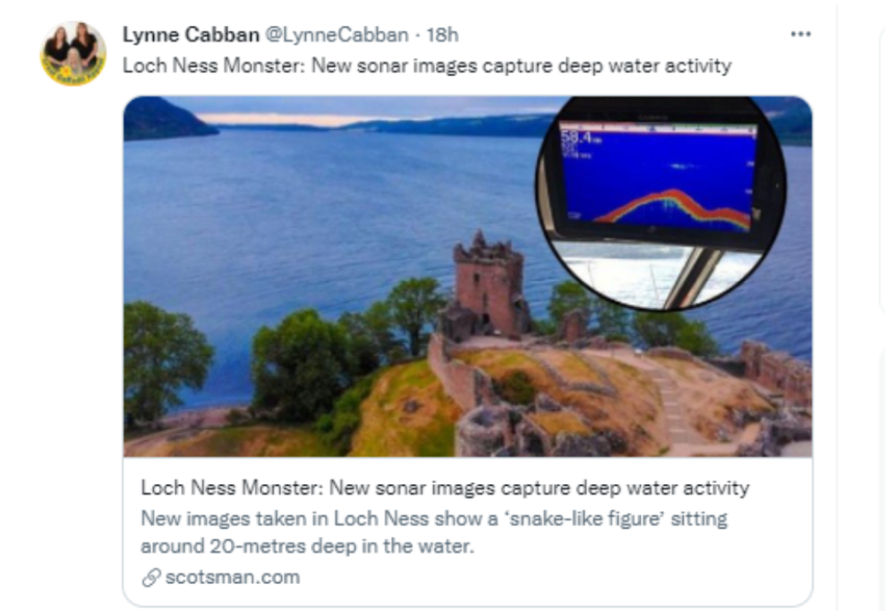 Un nuovo avvistamento radar del “mostro di Loch Ness”