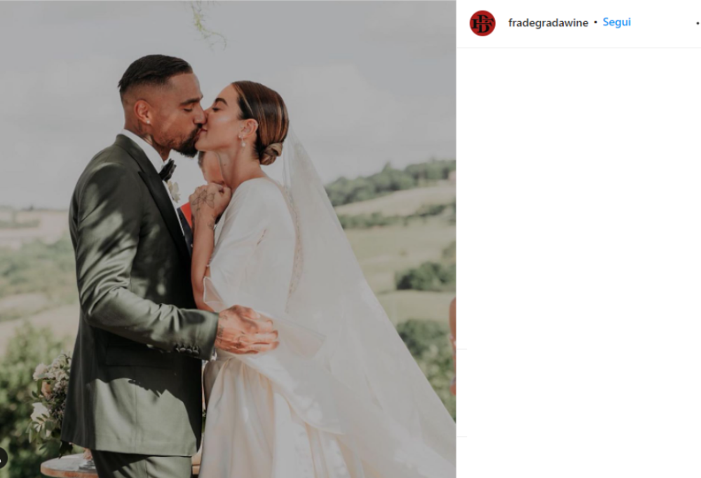Kevin Prince Boateng ha sposato l’influencer Valentina Fradegrada