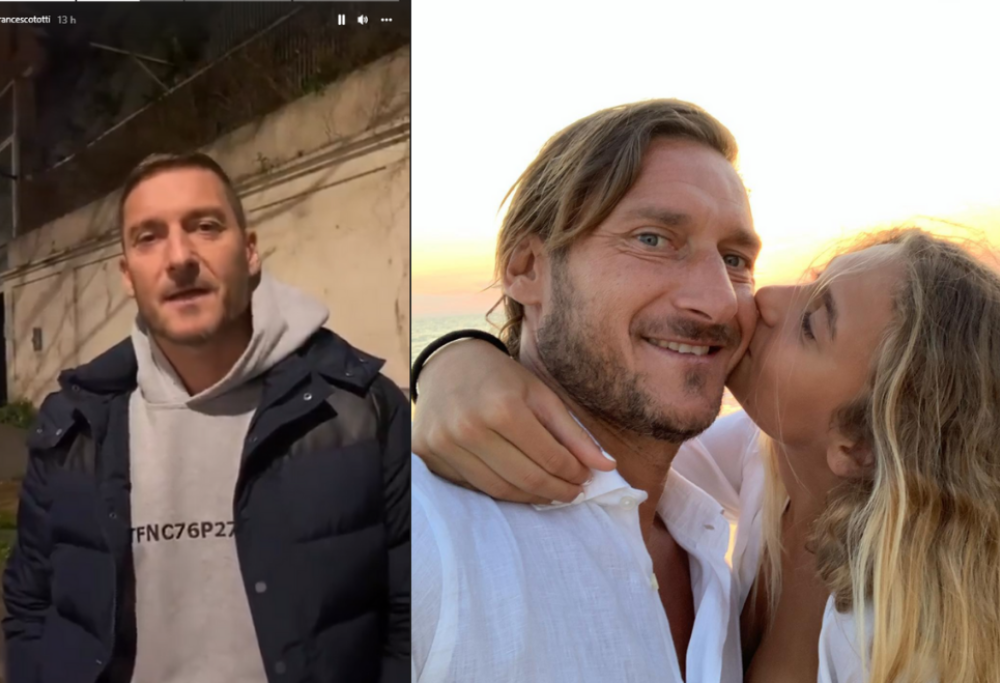 Totti smentisce la rottura con Ilary; “Mi sono stancato di dover smentire”