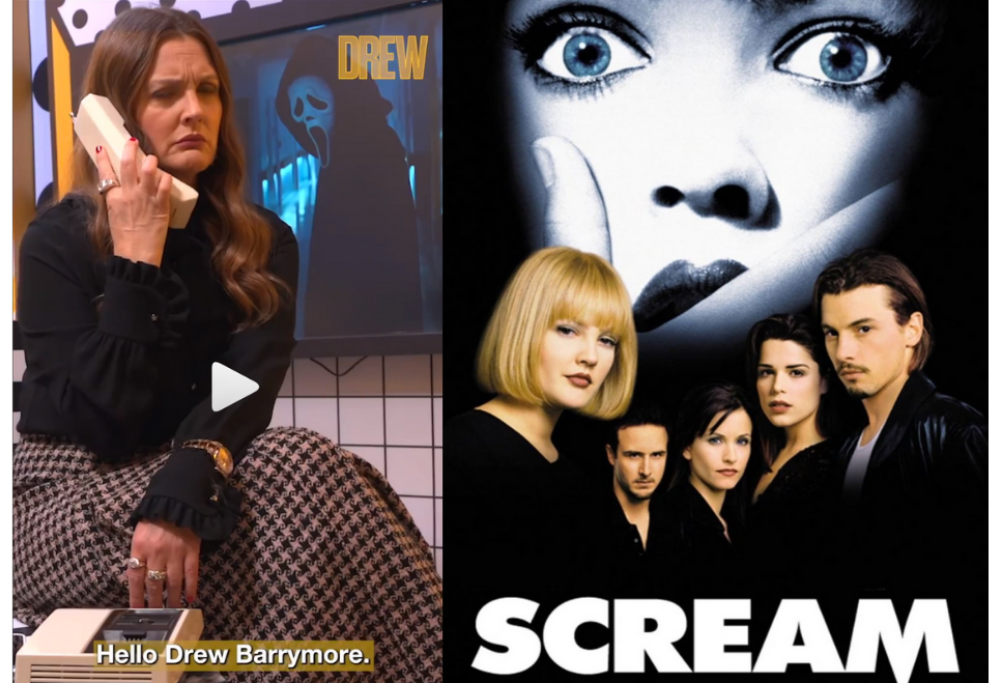 Una telefonata tra Drew Barrymore e Ghostface annuncia la reunion di(02)
