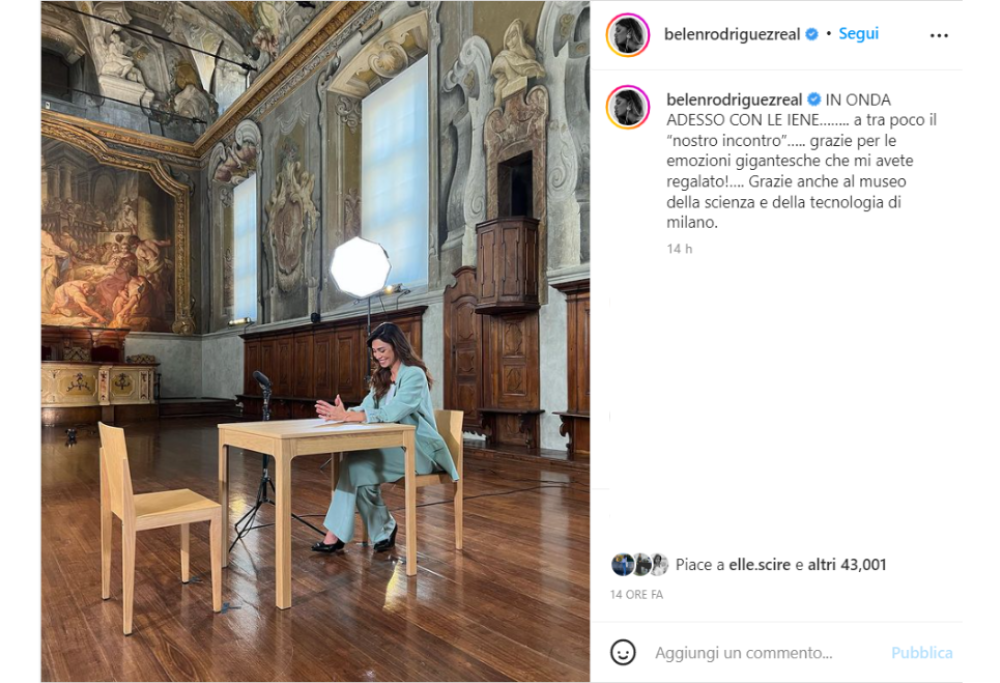 Le Iene: Belen Rodriguez fa un esperimento sociale che la fa piangere